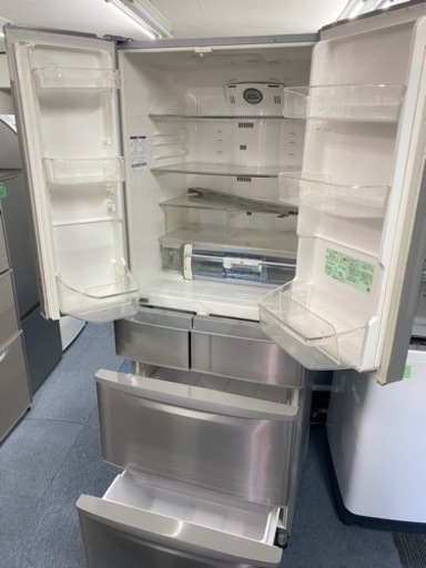 北九州市内配送無料　保証付き 日立 HITACHI 真空チルドFS冷蔵庫 （475L・フレンチドア） 6ドア ハイブライトステンレス 