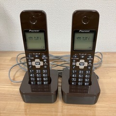 引き取り限定【Pioneer】パイオニア 固定電話 + 子機 2台の画像