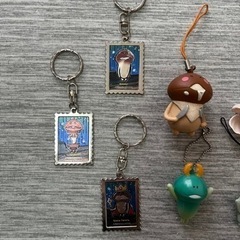 なめこストラップ＆キーホルダー13点
セットの画像