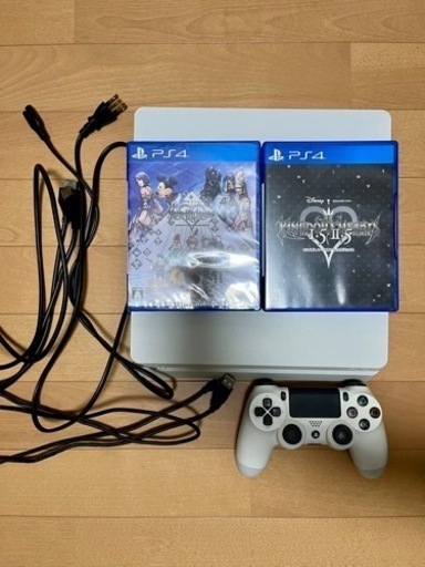 【未開封名作ソフト付き】PlayStation 4 グレイシャー・ホワイト 500GB (CUH-2100AB02) PS4 プレステ4 ゲーム