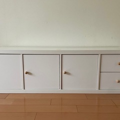 【取引中】IKEA KALLAX シェルフユニット　引き出し、扉...