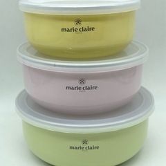 未使用◆丸フリッカー◆保存容器◆３個セット◆マリークレール
