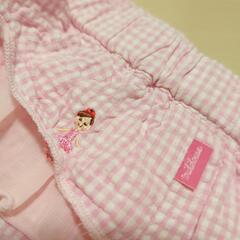 80cm】ミキハウス ベビー服 スカート 女の子 フリル ピンク キュロットの画像