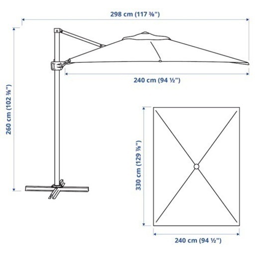 【新品】IKEA パラソルSEGLARÖ　　　