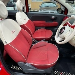 フィアット 500C 車検付 ナビ バックカメラ フルセグ Bluetooth キーレス ETC 純正アルミホイール 電動オープンOK の画像
