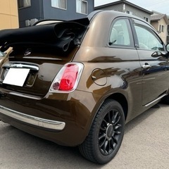 フィアット 500C 車検付 ナビ バックカメラ フルセグ Bluetooth キーレス ETC 純正アルミホイール 電動オープンOK の画像