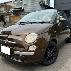 フィアット 500C 車検付 ナビ バックカメラ フルセグ Bl...
