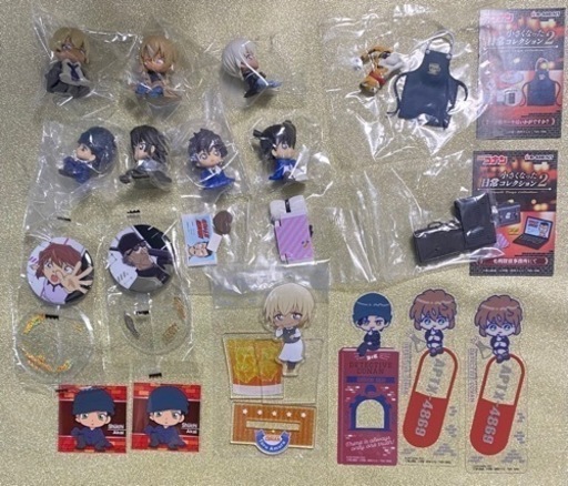 画像2枚目あり　手渡し　名探偵コナングッズまとめ売り ちぢませ隊 小さくなった日常コレクション クリアしおり 江戸川コナン 降谷零 安室透 赤井秀一 怪盗キッド 灰原哀