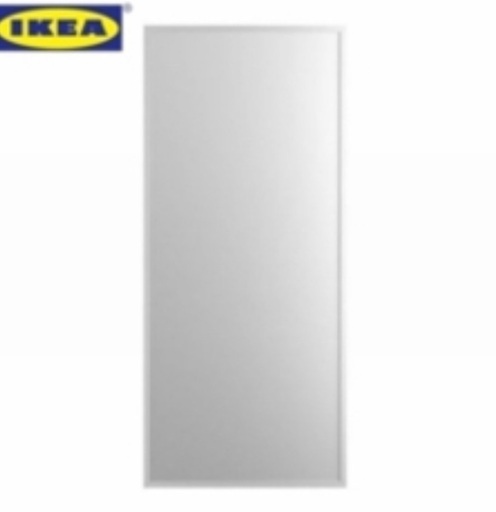 廃盤　割れあり　金継ぎ修正　IKEA STAVE ミラー ホワイト 姿見 鏡 壁掛け　サイズ 約縦160ｘ幅70ｘ厚さ4.5cm 全身　大きい　シンプル　モダン　スタンド　ウォール