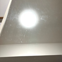 廃盤　割れあり　金継ぎ修正　IKEA STAVE ミラー ホワイト 姿見 鏡 壁掛け　サイズ 約縦160ｘ幅70ｘ厚さ4.5cm 全身　大きい　シンプル　モダン　スタンド　ウォールの画像