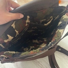 ハンドメイド 革 バッグの画像