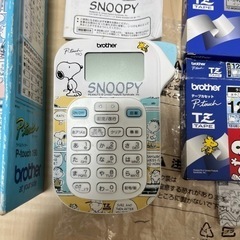 【壊れてます】brother ピータッチスヌーピー の画像