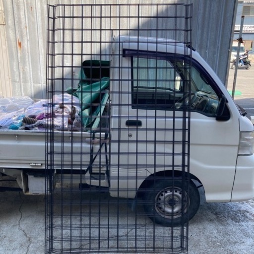 メッシュフェンス　黒　5枚