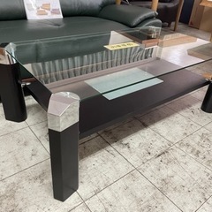 オシャレなガラス天板　リビングテーブル　未使用品　家具 テーブル...