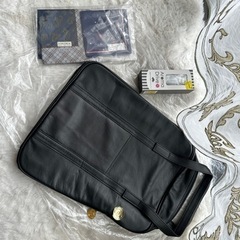 未使用品 ゴルフシューズバッグ・ハンカチ・車載用アロマ