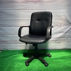 ③オフィスチェア　イス　高さ調節可　ブラック　しっかりしてます