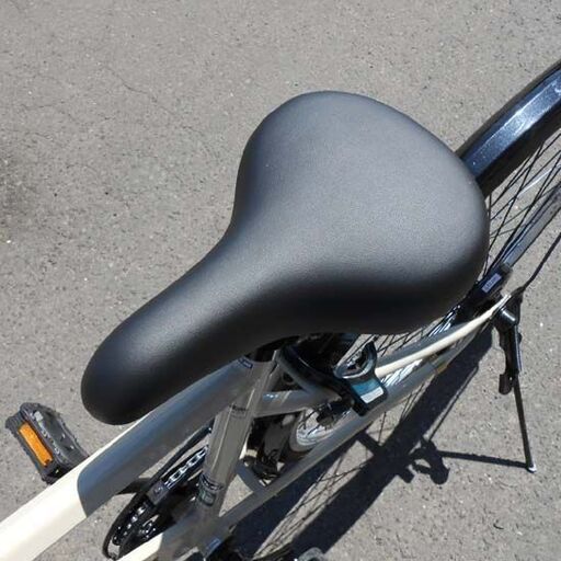 シティサイクル 27インチ 6段変速 ベージュ系 カゴ付き ベル付き stradista 自転車 ストラディスタ 札幌 西野店