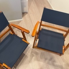 ニトリ　木製ローチェアの画像