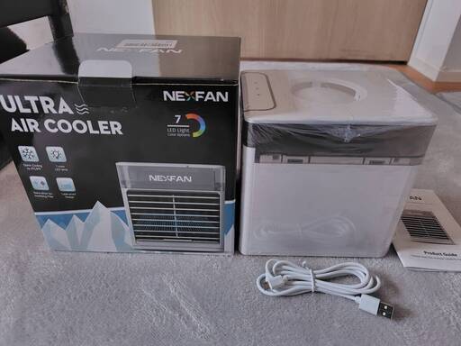 二つセット ★新品未使用 ★NEXFAN 冷風機 ULTRA AIR COOLER USB給電 ポータブル 銀イオンフィルター殺菌