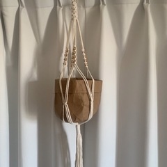 植木鉢カバー&ハンギングネットセットの画像