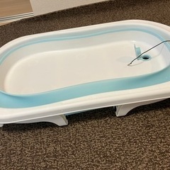 【折りたたみ可・湯温計機能付き】ベビーバスの画像