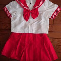 コスプレ　赤セーラー服