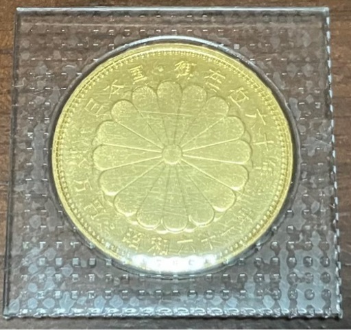 10万円金貨　天皇陛下御在位60年記念
