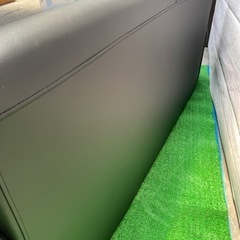 オフィスソファ　2人掛け　レザー　約130×60㎝の画像