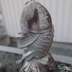 直接引き取り限定 　岡山県　ジモティー特別価格　さかな　魚　噴水　置物　オブジェ