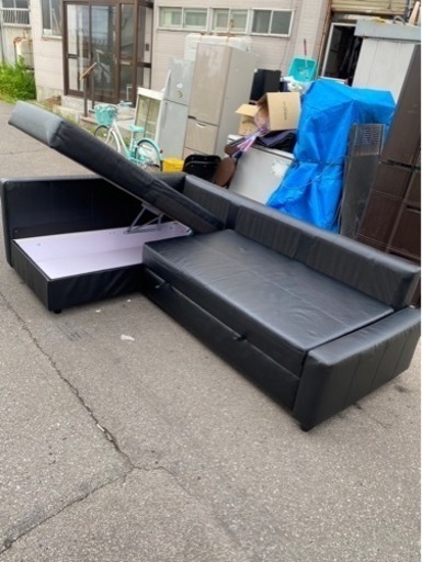 アース万代店　IKEA ソファベット　3つの機能（ソファ、寝椅子、ダブルベッド）