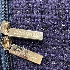 ☆値下げ☆K2406-638 バニティポーチ パープル 折りたたみミラー付 キズあり 中古の画像