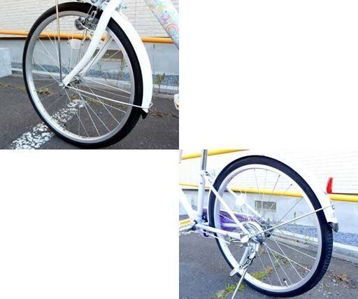 子供用自転車 22インチ パープル/ホワイト系 ブリヂストン ECOPAL ジュニアサイクル☆ 札幌市北区 屯田 