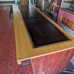 【格安】店舗用カウンター鉄板台