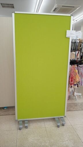 ★ジモティ割あり★  パーテーション 緑 H180×D40×W271 クリーニング済み TJ6546