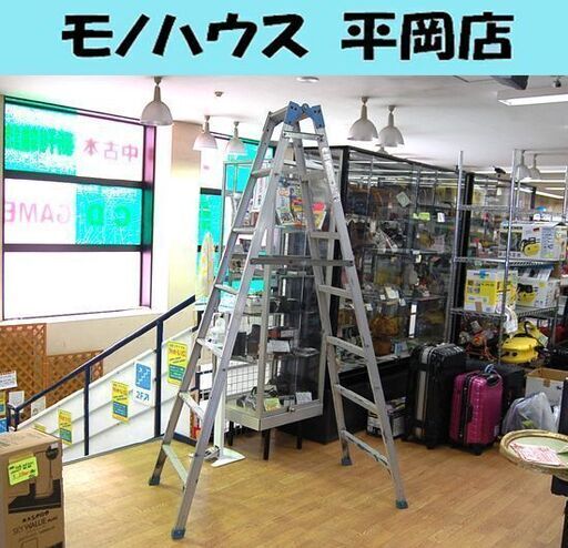 長谷川工業 アルミはしご兼用脚立 RC-21 高さ203㎝ 耐荷重100㎏