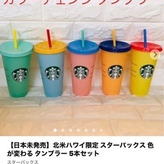 スターバックス　　カラーチェンジ　　　カップストロー付き