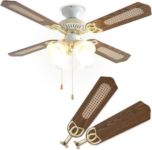 F1901   シーリングファン　ブラウン　新品未開封