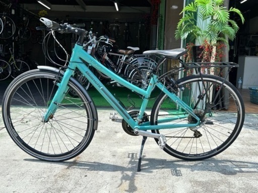 No.48Bianchi METROPOLI LADY(メトロポリ レディ)ALLOY6000整備済み中古現状クロスバイク