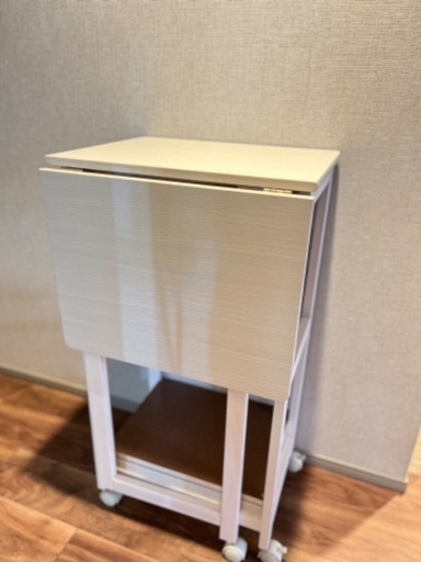 【美品】キッチンワゴン　バタフライテーブル