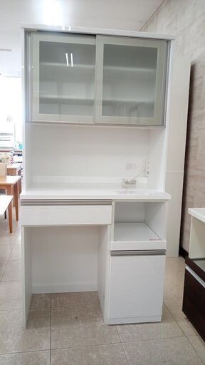 ★ジモティ割あり★ ニトリ レンジボード 白 H201×D51×W100 クリーニング済み TJ6558