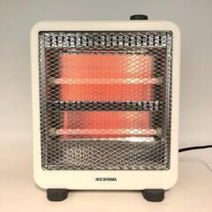 ss6510　アイリスオーヤマ 電気ストーブ EHT-800W ホワイト 強弱切替 IRIS OHYAMA ヒーター ストーブ 電気 暖房 白 シンプル 小型 足元 軽量 電気ストーブ 中古の画像