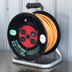 E419◇ハタヤ◇屋内用◇20mコードリール◇２芯４口◇電工ドラ...