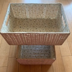 2個セット　収納かごの画像