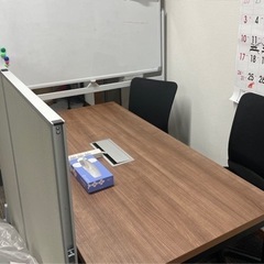 （取引成立）オフィス机＆椅子4脚セット