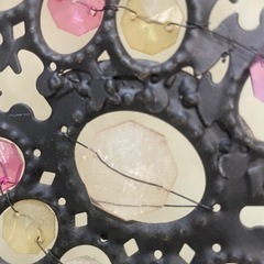 アジアン雑貨　カラフルビーズ パーテーションの画像