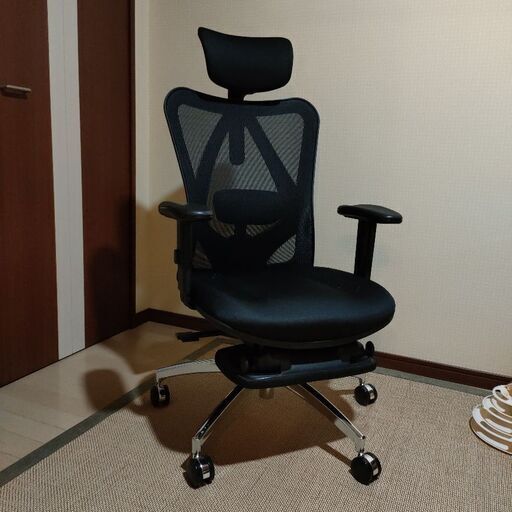SIHOO M18 オフィスチェア 椅子 デスクチェア フットレスト付き