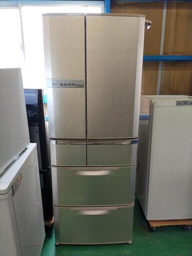 三菱ノンフロン冷凍冷蔵庫 6ドア\n\nMR-E52S-F形 520L