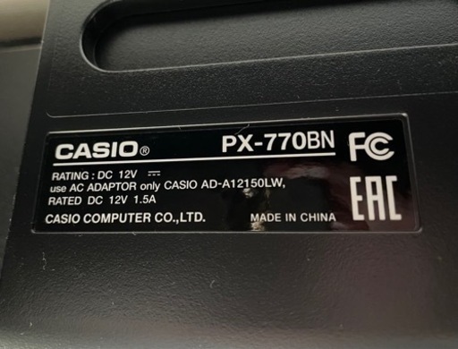 電子ピアノCASIO Privia  PX-770BN
