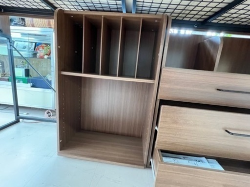 美原店　システムベッド　マットレス付き　収納棚　本棚付き　ロフトベッド ミドルタイプ