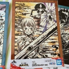 ワンピース1番くじポスター４種の画像